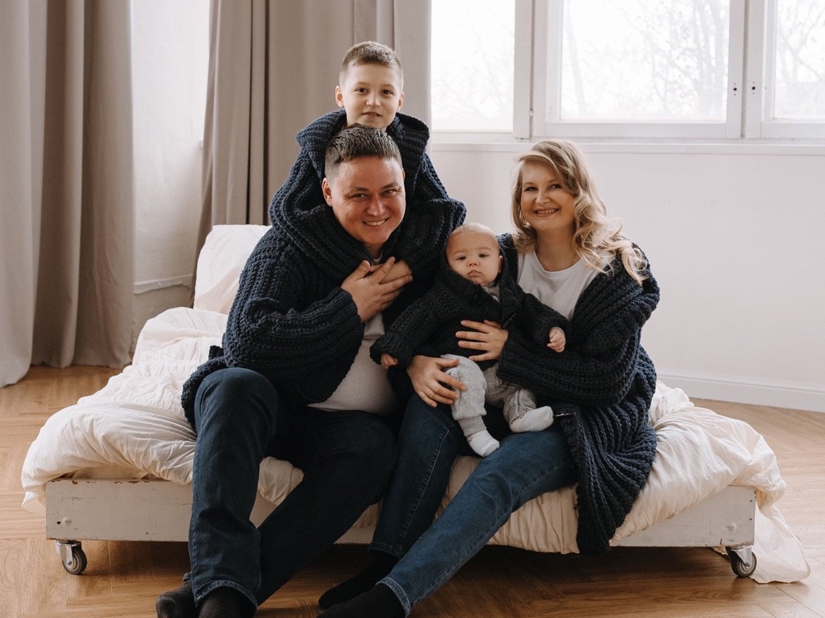 Famille avec deux enfants