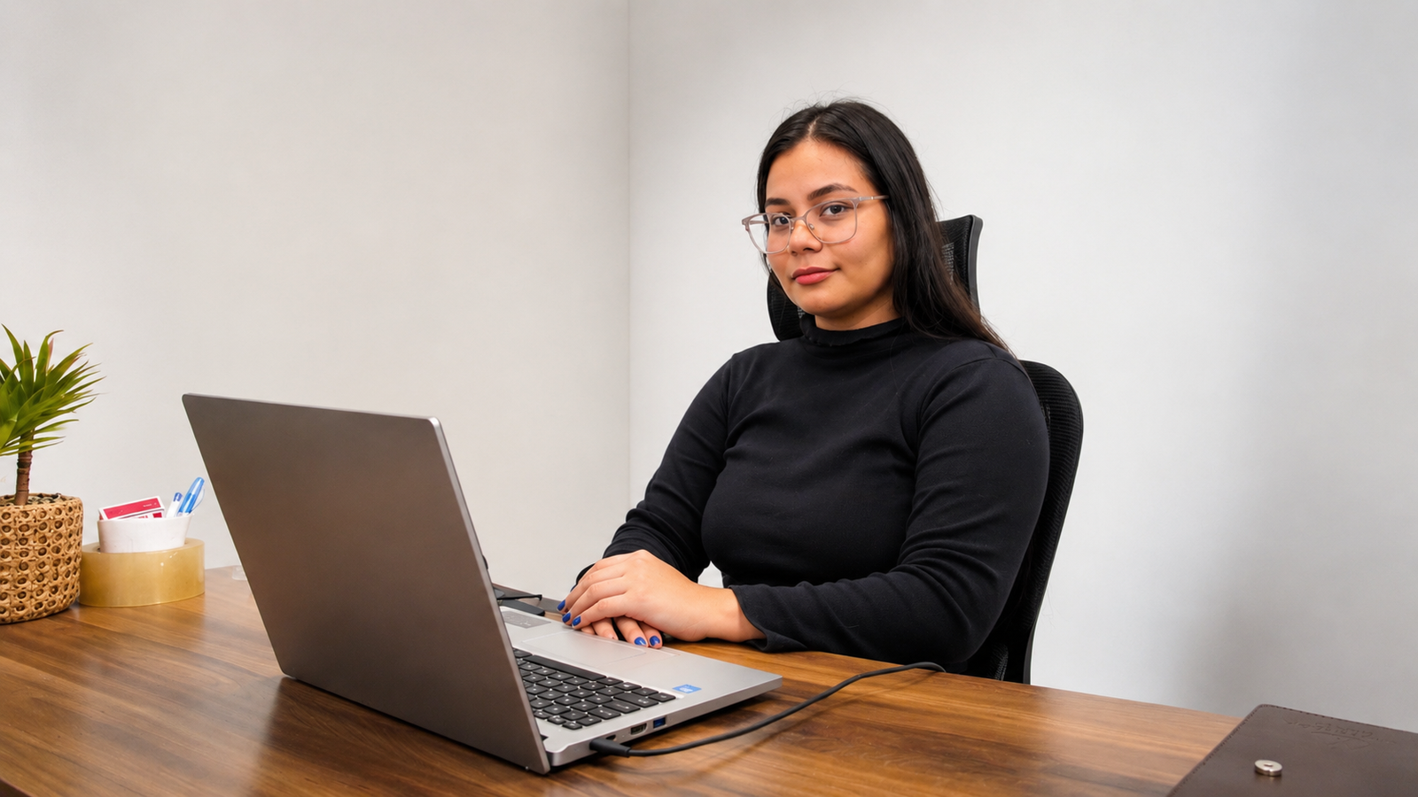Eine Mitarbeiterin von Destination Paraguay bei der Arbeit in Asunción