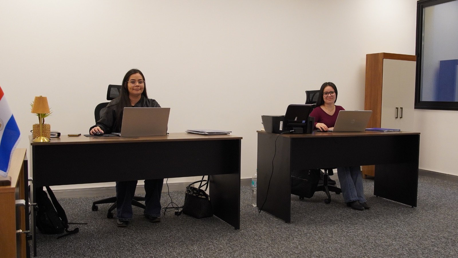 L’équipe Destination Paraguay au travail dans les bureaux d’Asunción