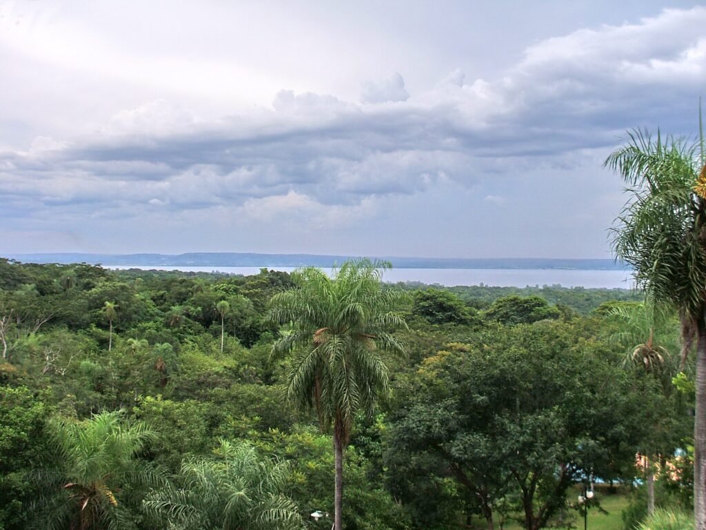 Lake Ypacaraí seen from San Bernardino. Check current water-quality advice before swimming.