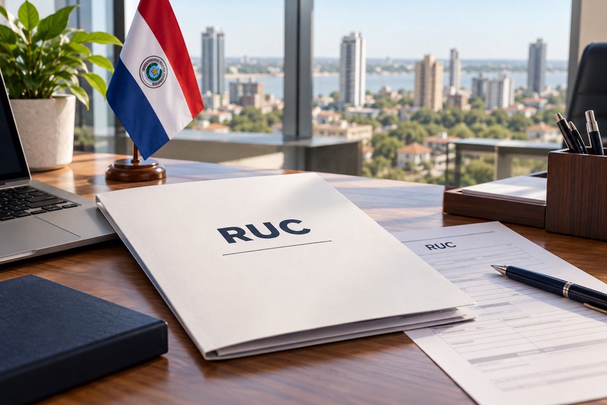 AI illustration: Paraguayan tax number RUC paperwork